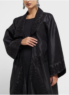hayas closet Lace Detailed Flared Sleeve Abaya  - Image 3