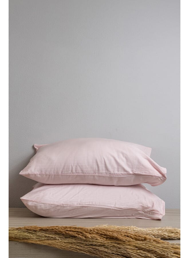 محلة مجموعة أغطية وسائد  - ساتان - 2 قطع - Rose -50*70 cm - قطن مصري 100%