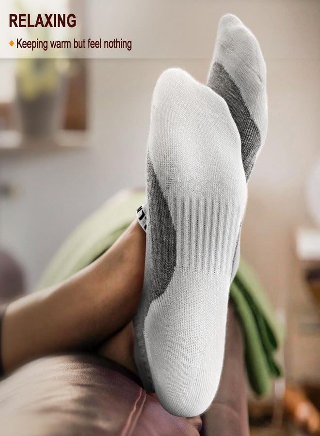KEMISANT Men Ankle Socks, Athletic Wicking Socks Cushioned For Men Running Walking-Arch Compression Support(6Pairs,Shoes Size:Men 8-9) - Image 3