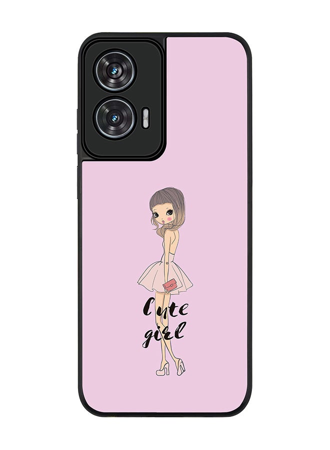 Stylizedd For Motorola Edge 50 Fusion 5G Case,Slim fit Camera Protection, Shockproof Thin Phone cover  - Coy Cute Girl - Image 1