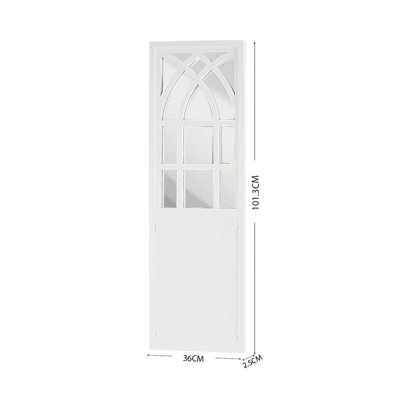 فاملي شيب مرايا جدارية طويله لون ابيض - Image 5