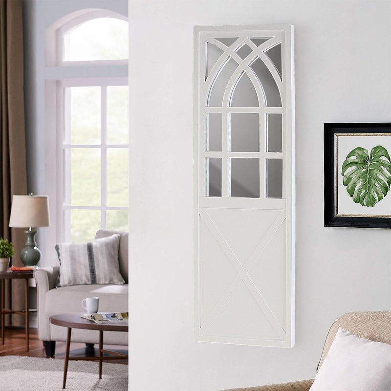 فاملي شيب مرايا جدارية طويله لون ابيض - Image 2