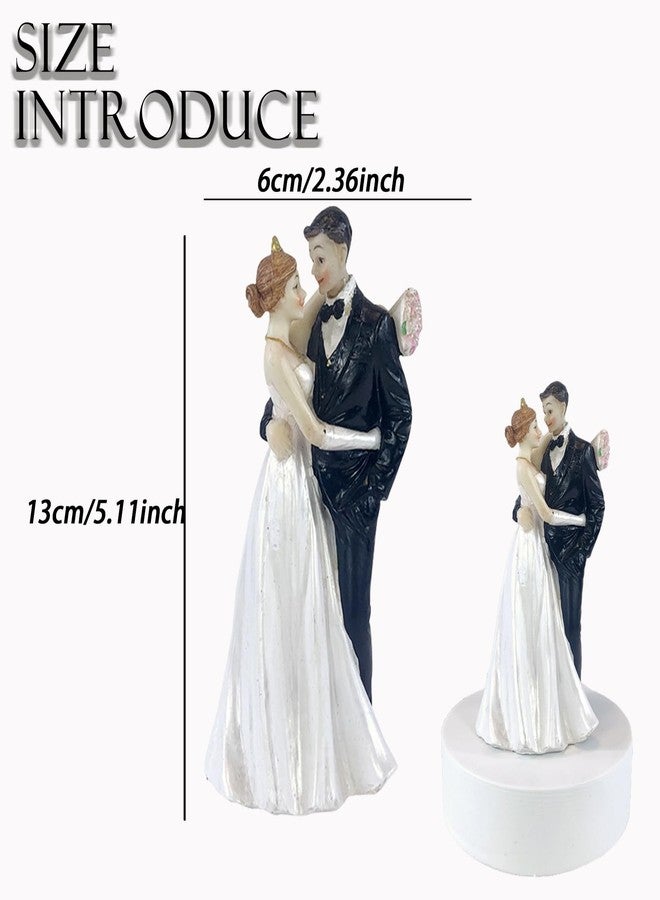 CHELEI2019 5.1" Wedding Cake Toppers Bride and Groom Figures Ornament Toy Gifts Party Decor - Image 2
