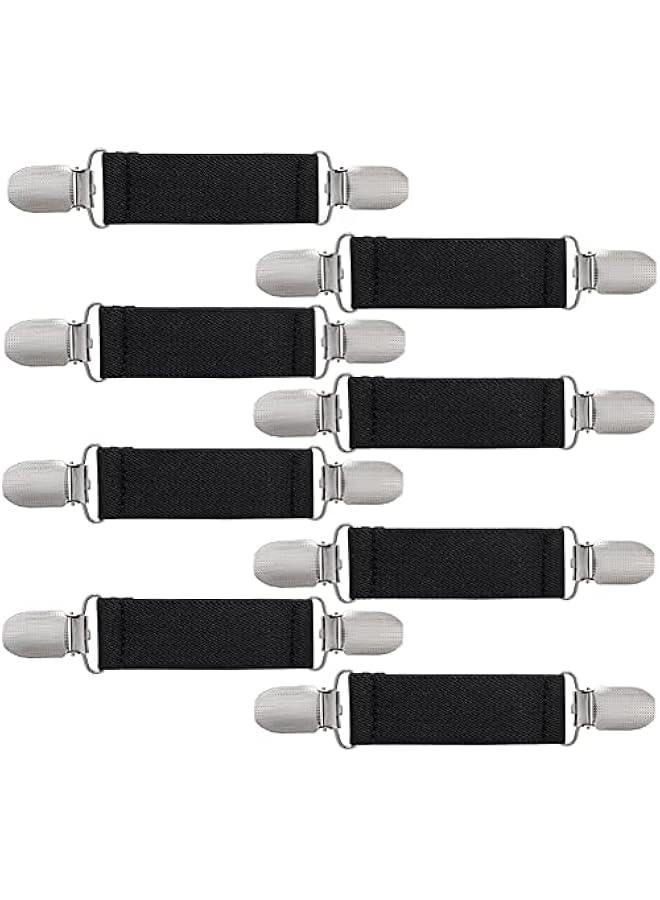 Mitten Clips Kids Winter Glove Clips Stainless Steel Fit Dress Clips Elastic Glove Caps Clip for Baby Kids Toddler and Adults  - Image 1