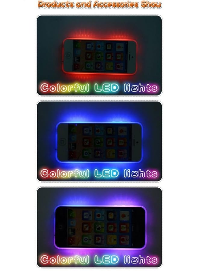 Cooplay White Smart Phone Toy Music Lullaby YPhone Song Touch Screen USB Recharable Cell Phone Learning English Mobile for Toddler Child - Image 3