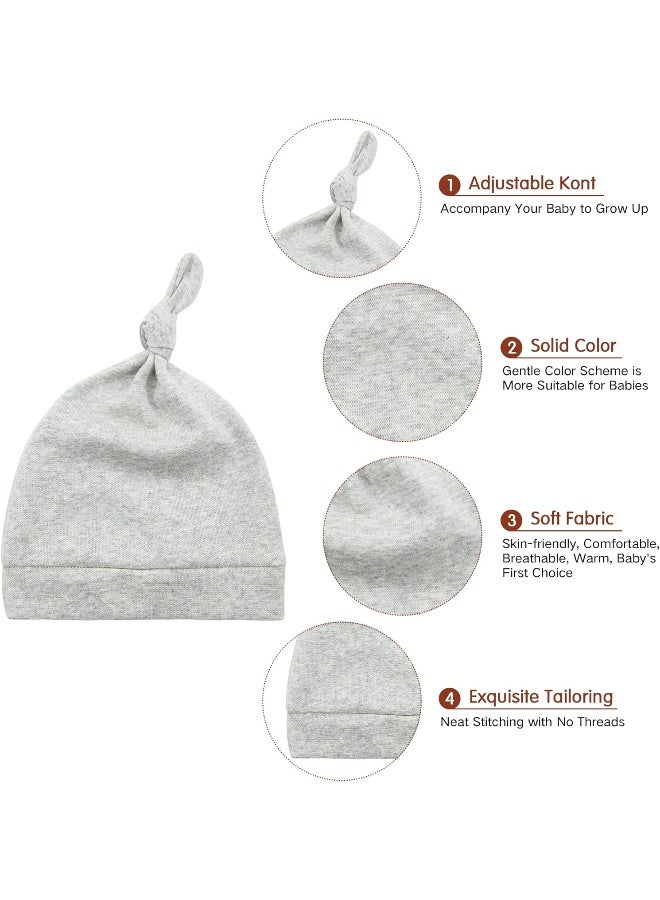 Durio Newborn Baby Hats Mittens Set for Boys Girls Hospital Hat Beanie Infant Caps Baby Gift  - Image 3