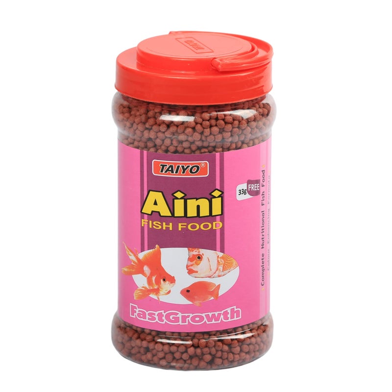 Taiyo Aini Fish Food, Fast Growth Enhancing Formula, 2.5 mm pellet size - 330g (packaging may vary) - Image 1