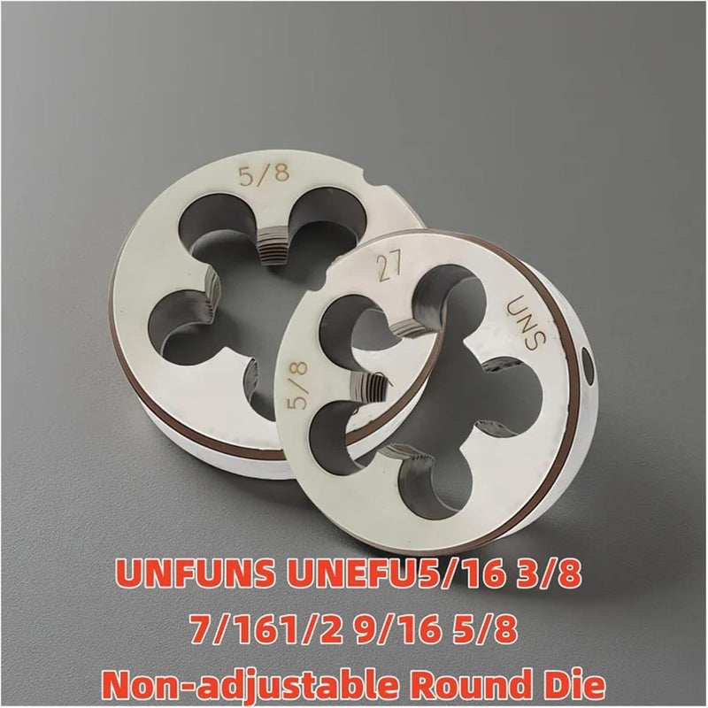 Round Threading Die 1PCS Non-adjustable Round Die UNF UNS UNEF 11/16-12 3/4-14 13/16-18/24/28/32(9I16-28UN) - Image 5