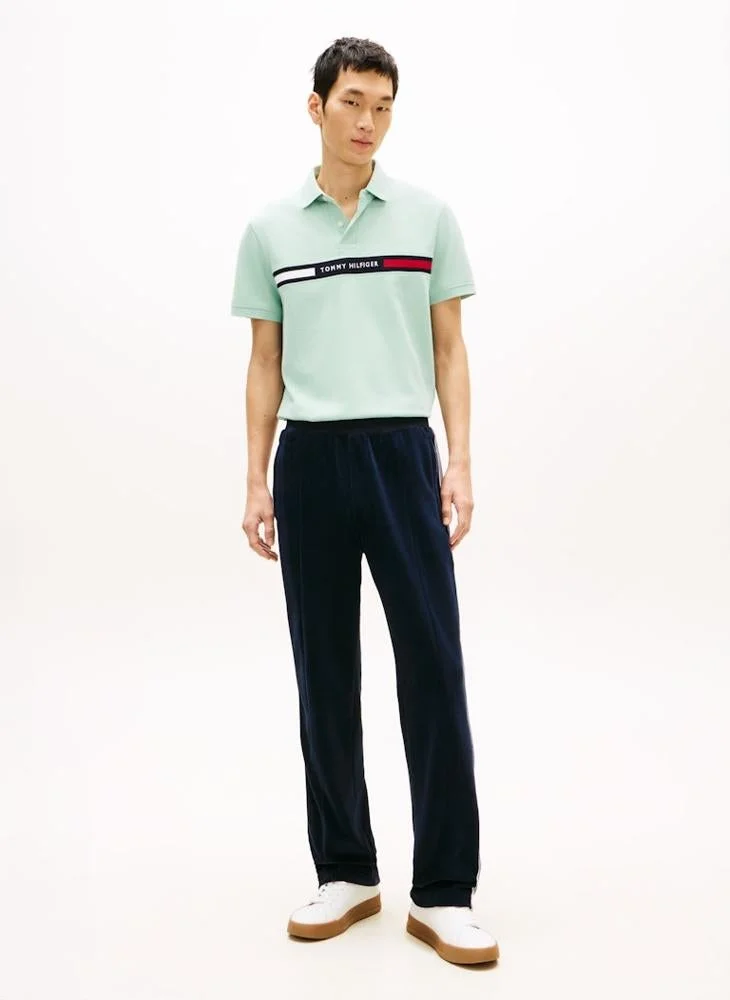 Tommy Hilfiger Crushed Mint Regular Fit Logo Insert Pique Polo Shirt for Men | Best Price UAE