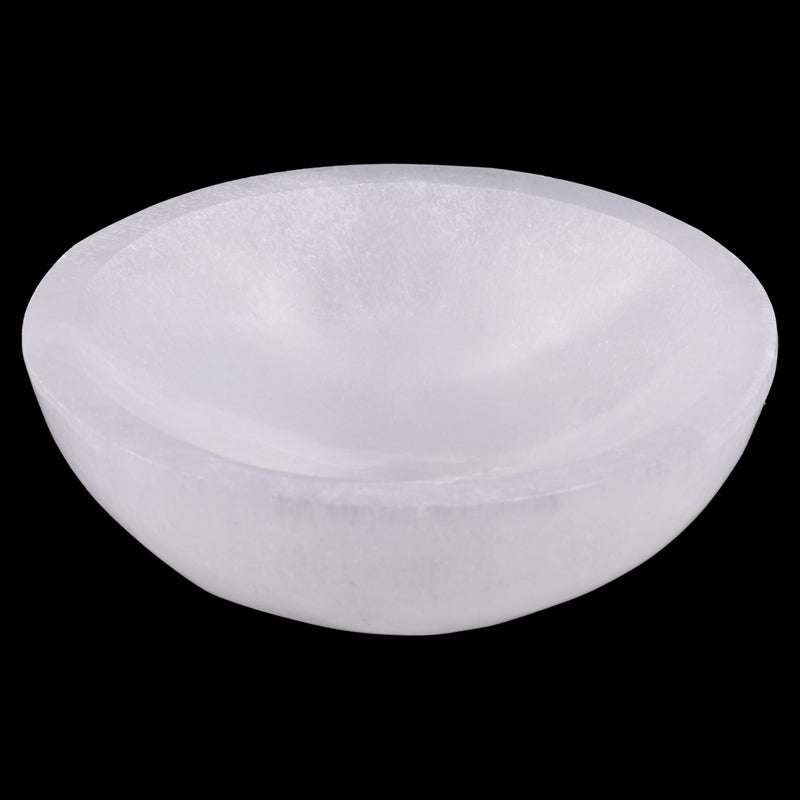 Selenite Bowl for Crystals Charging  4 Selenite Crystal Bowl  Mined  Crafted in Morocco  Ideal for Cleansing  Recharging Crystals  Healing Stones  Protection Crystals  Spiritual Gift  Decor