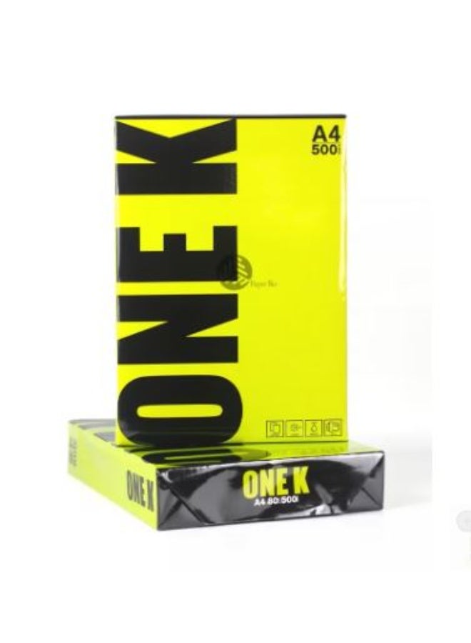 Paper ONE K Photocopy Paper A4 80 gsm, (Box of 5 reams) - Image 2