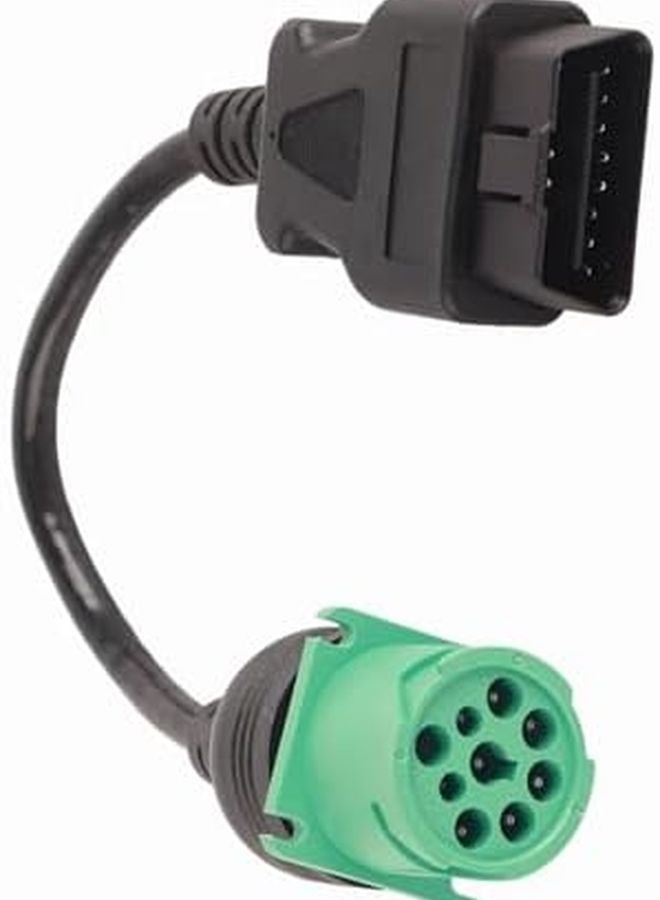 9 Pin Male to 16 Pin OBD2 Truck Diagnostic Scanner Cable Adapter PE Material Flexible Durable - Image 5