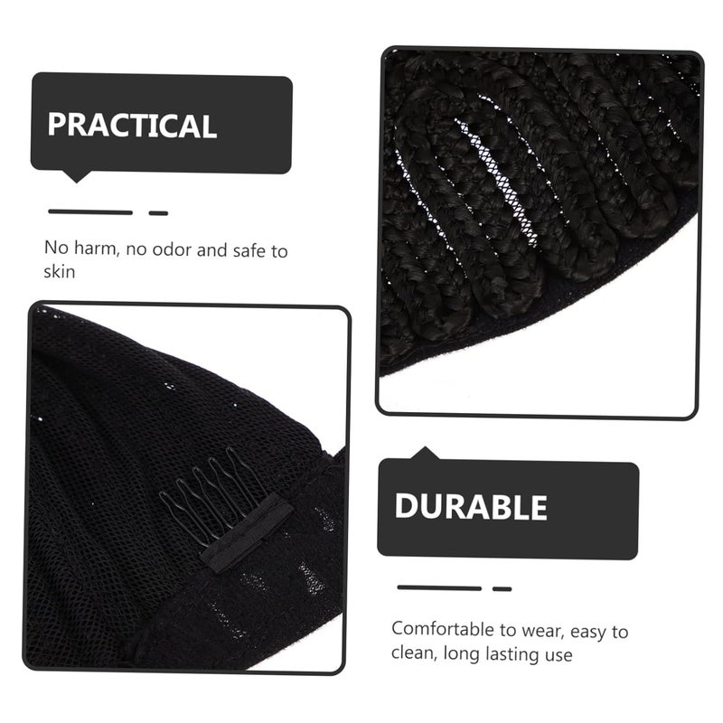 Braided Wig Net Cap for Women 1 Piece Adjustable Crochet Wig Head Cover Breathable and Lightweight for Cornrows and Twists - Image 5