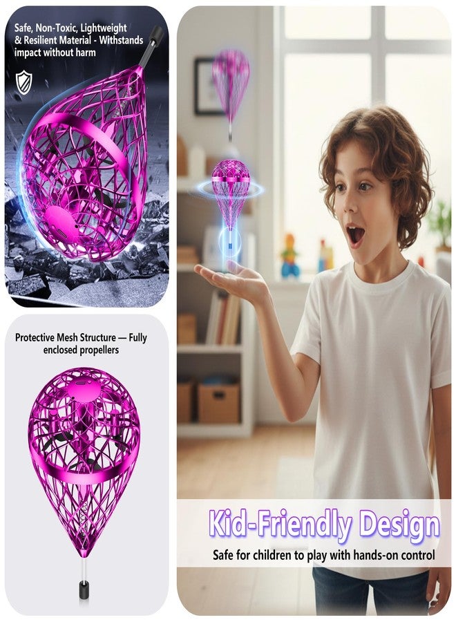 Tikduck 2026 Flying Bouncing Ball Toy - USB Rechargeable, Hand-Controlled with 3D Flips & Multi-Player Fun - Interactive Orb Toy for Kids, Teens & Adults - Indoor & Outdoor Play (Purple) - Image 3