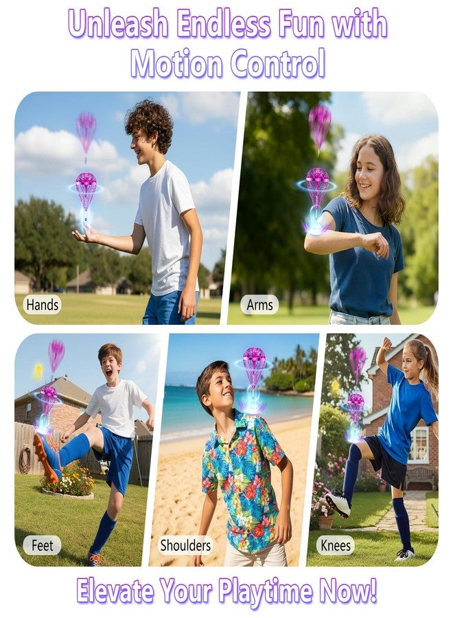 Tikduck 2026 Flying Bouncing Ball Toy - USB Rechargeable, Hand-Controlled with 3D Flips & Multi-Player Fun - Interactive Orb Toy for Kids, Teens & Adults - Indoor & Outdoor Play (Purple) - Image 2