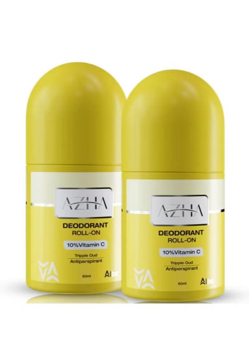 مزيل عرق أزهي على العود 60 مل قطعتين