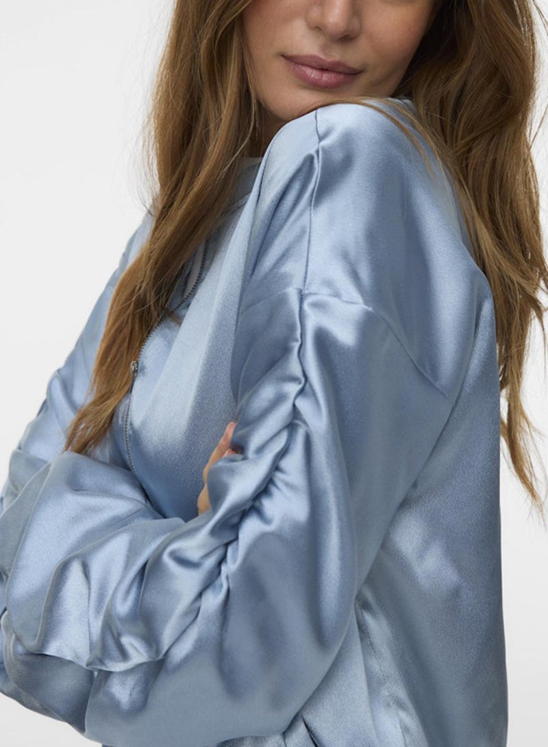 VERO MODA جاكيت بومبر ساتان - Image 4