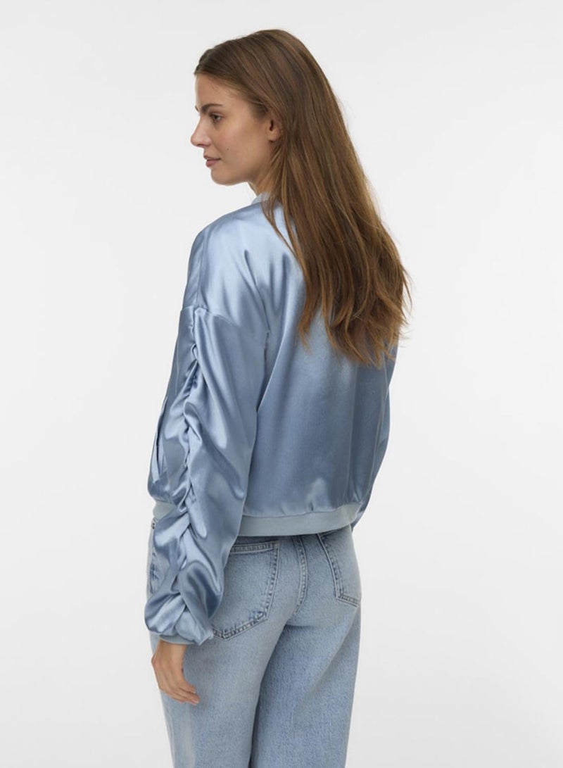 VERO MODA جاكيت بومبر ساتان - Image 2