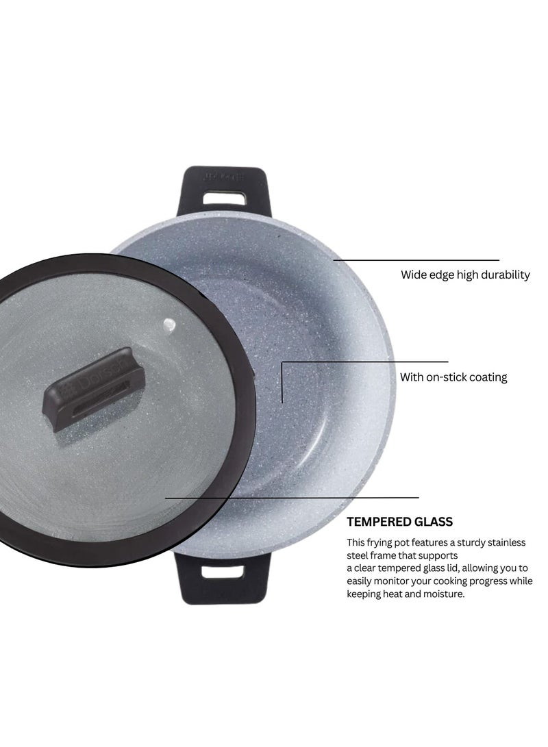 Dorsch Danish Design Ceramic Coated Casserole - Durable, Scratch Resistant - Non-Stick, PTFE Free, TUV Certified, LFGB Tested - Optimal Heat Distribution, Induction Ready, Oven Safe, Easy to Clean for Exceptional Cooking (26Cm - 5.2Ltr) - Image 2