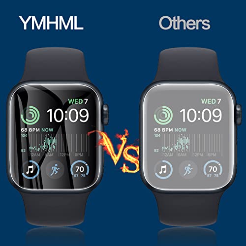 YMHML 8 Pack Screen Protector Compatible for Apple Watch 44mm SE 3 / SE 2/1 Series 6/5 / 4, [Upgrade Flexible Film] Soft HD Clear Anti-Scratch Film for iWatch Accessories - Image 5