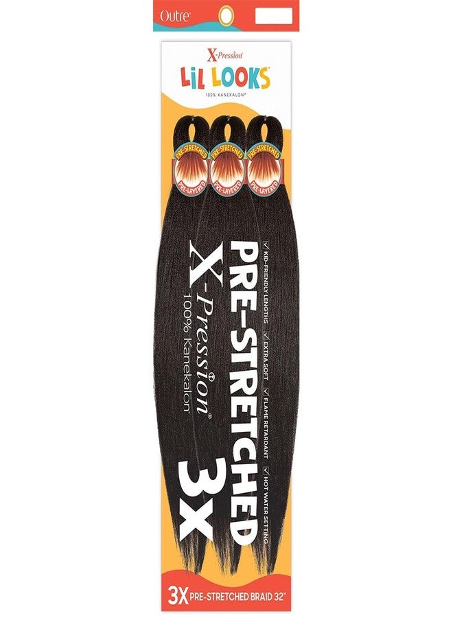 أوتر شعر تضفير Outre Xpression Lil Looks Pre-Stretched Calming Braid 3X's - 32 بوصة - Image 3