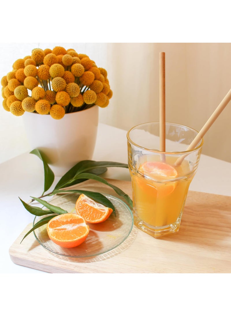 Bambaw Bambaw Reusable Bamboo Straws  Eco Friendly with Straw Cleaner Brush  Pouch Pack of 6  87  - Image 5