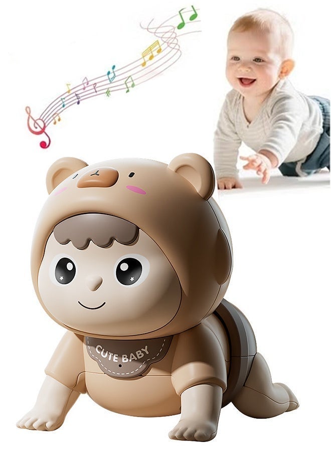KANGLI Baby Crawling Toys, Electric Crawling Toy,Infant Tummy Time Toys with Music,Educational Toy for Baby's Crawling and Head Lifting,Musical Crawling Toy for Infants 6+ 12+ 18+Months,,Early Education Light Up Music Walking Toys,Ideal Gift for Kids - Image 1