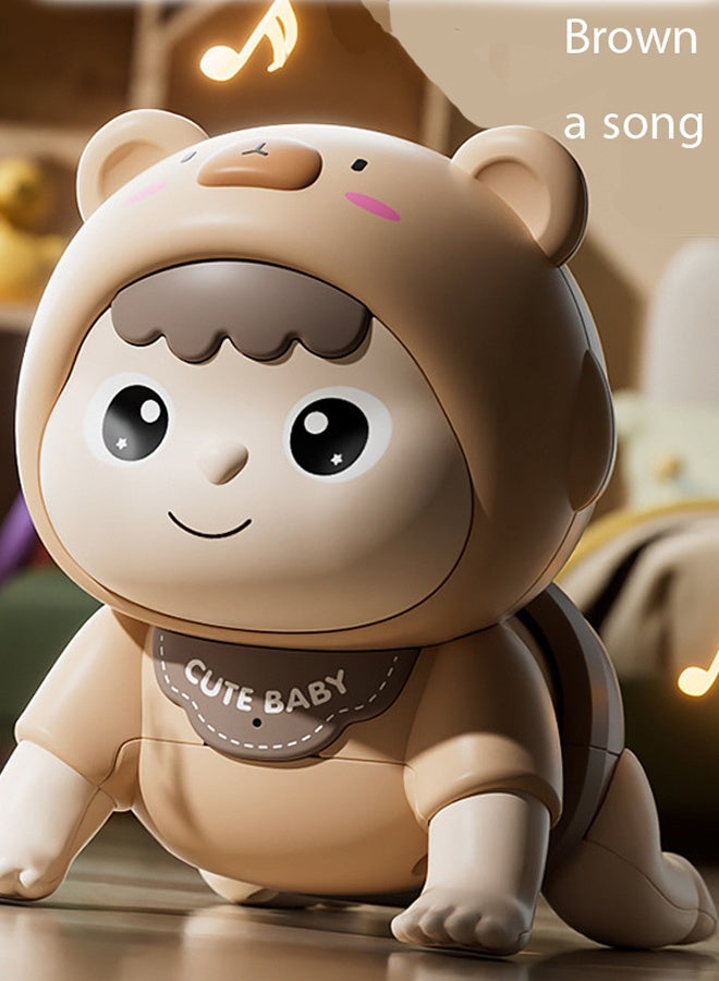 KANGLI Baby Crawling Toys, Electric Crawling Toy,Infant Tummy Time Toys with Music,Educational Toy for Baby's Crawling and Head Lifting,Musical Crawling Toy for Infants 6+ 12+ 18+Months,,Early Education Light Up Music Walking Toys,Ideal Gift for Kids - Image 3