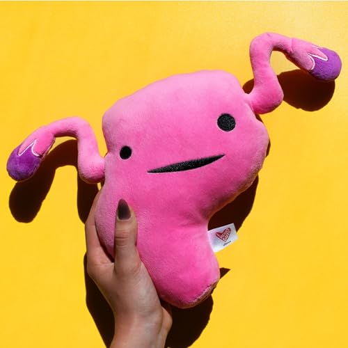 I Heart Guts Uterus Plush - Get a Womb - Soft & Cuddly Plush Uterus Pillow, Educational Stuffed Animals for Gynecology Residents, Obstetricians, Med Students, Endometriosis Gifts - Image 2
