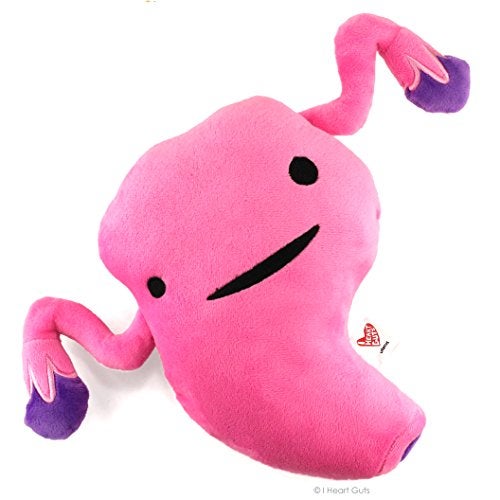 I Heart Guts Uterus Plush - Get a Womb - Soft & Cuddly Plush Uterus Pillow, Educational Stuffed Animals for Gynecology Residents, Obstetricians, Med Students, Endometriosis Gifts - Image 1
