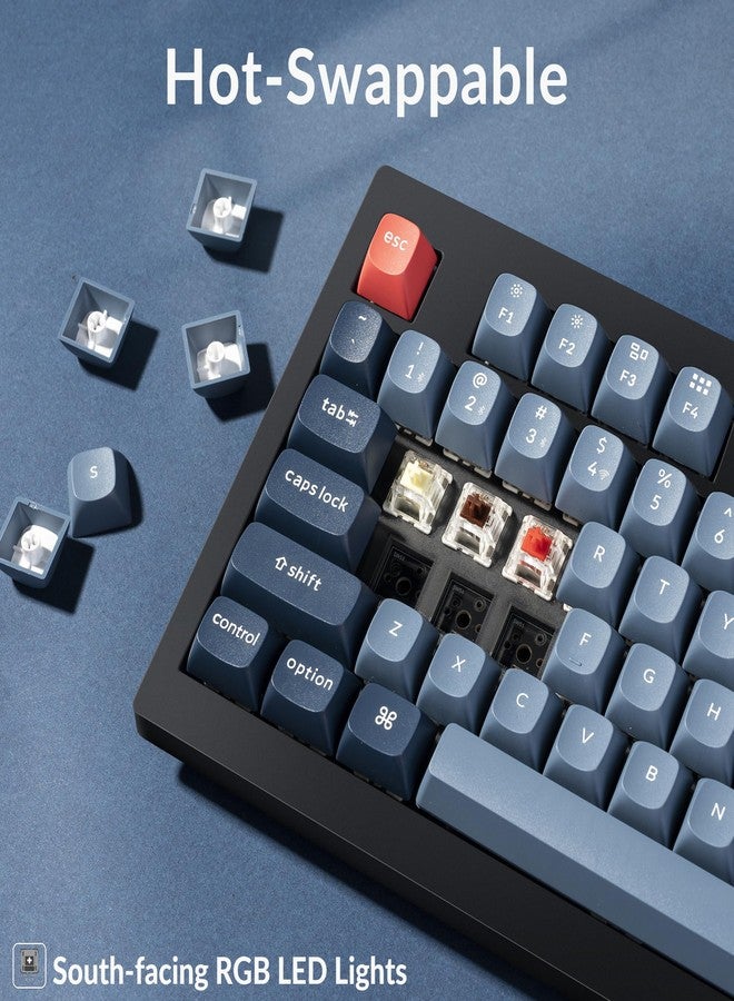 Keychron V5 Max Custom Wireless Mechanical Gaming Keyboard with Numeric Keypad, 96% Layout QMK/VIA 2.4GHz/Bluetooth 5.1/Wired, Gateron Red Switch Backlit RGB for Mac - Image 5