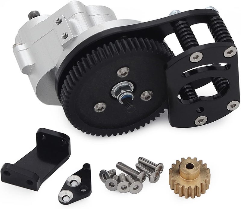 AMK علبة تروس معدنية D90 ذات سرعة واحدة مع محرك قابل للتعديل لسيارة 110 RC كراولر RC4WD جيلاندي II FJ40 G2 D110 ديفندر TF2 - Image 1