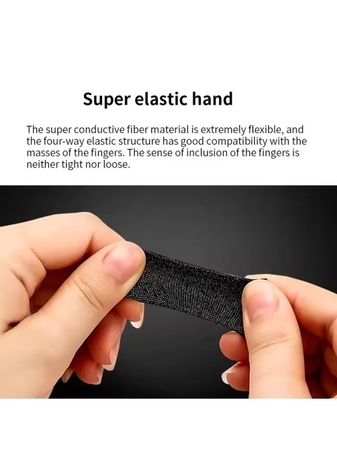 MEMO 4 FS01 Gaming Finger Sleeves – Anti-Sweat, High Sensitivity Touch Screen Fingertips, Anti-Slip & Breathable for Smooth Mobile Gaming Control – Compatible with iPhone, iPad, RedMagic, Samsung – Ideal for PUBG, COD & FPS Gaming (2 Pair - 4 PCS) - Image 3