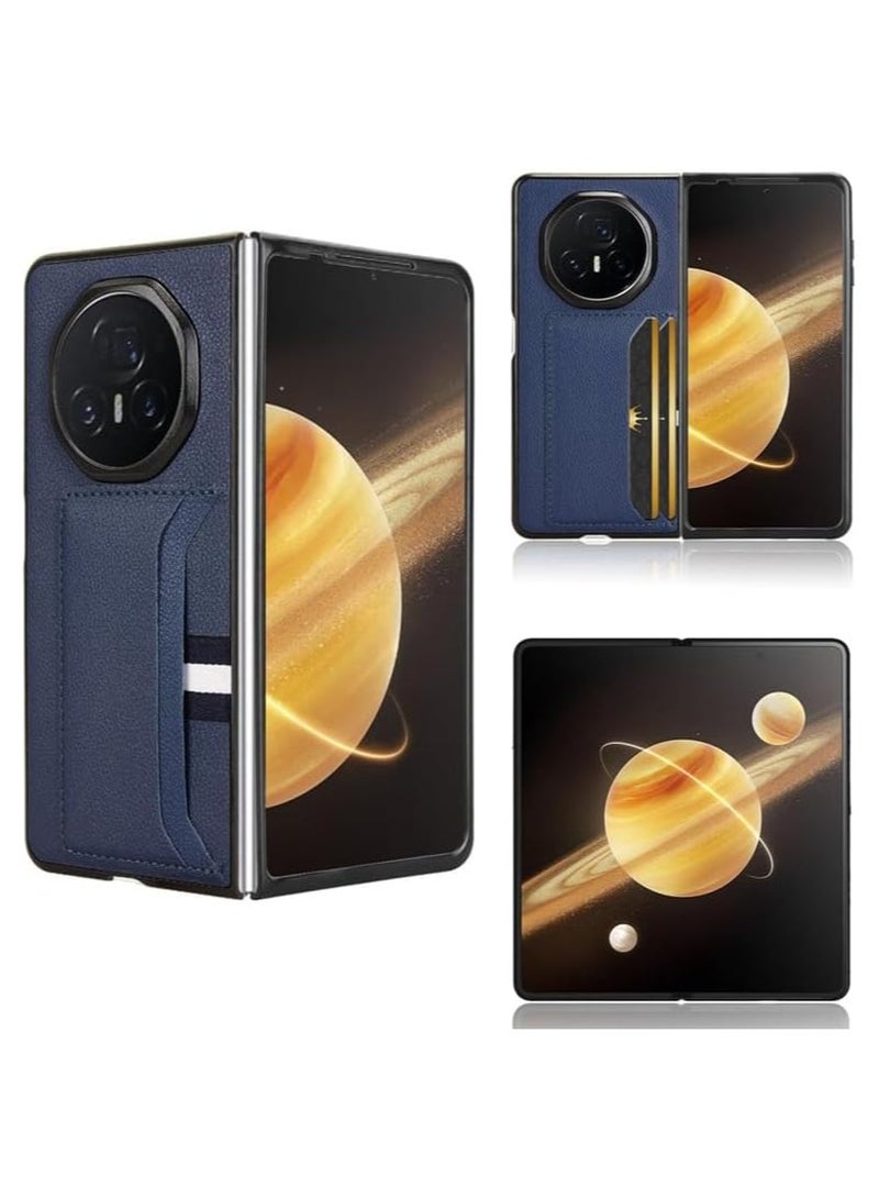 General Compatible with Honor Magic V3 Case, Premium PU Leather Ultra Slim Shockproof Back Bumper Phone Case Cover with Card Slot for Magic V3 5G Phone Case  - Image 2