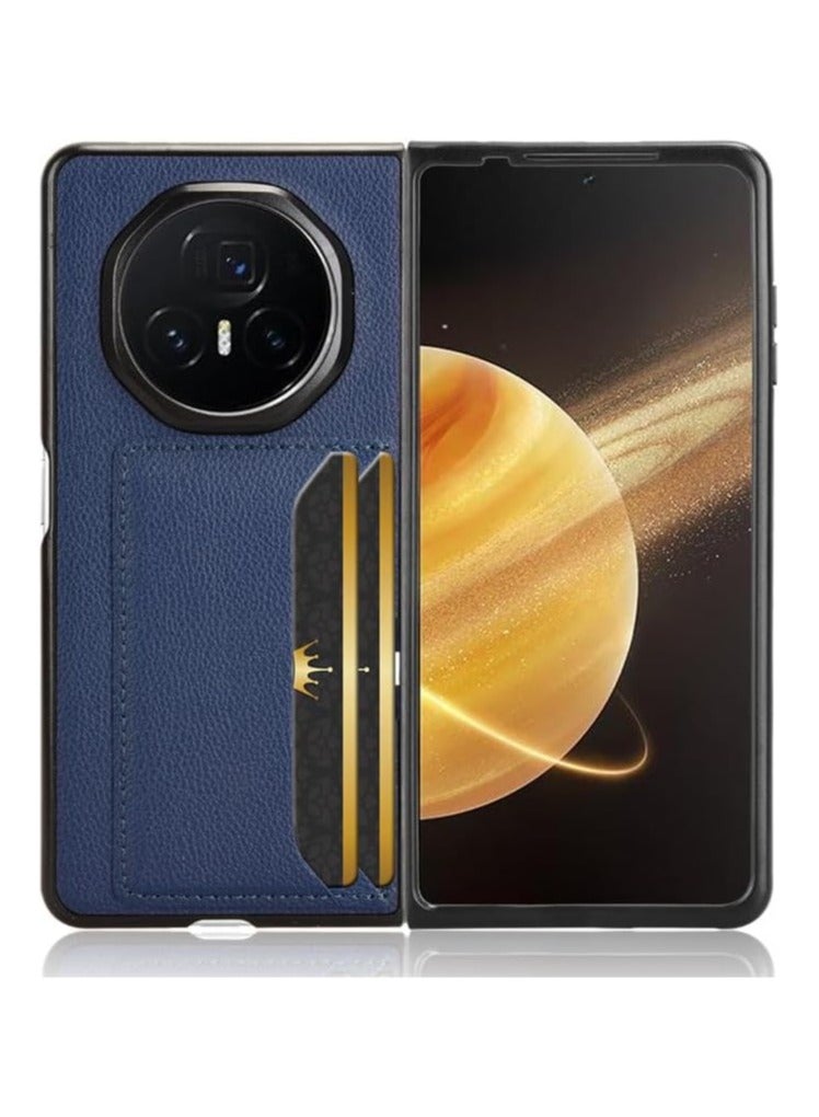 General Compatible with Honor Magic V3 Case, Premium PU Leather Ultra Slim Shockproof Back Bumper Phone Case Cover with Card Slot for Magic V3 5G Phone Case  - Image 1