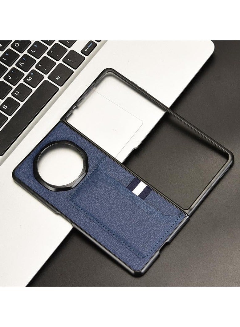 General Compatible with Honor Magic V3 Case, Premium PU Leather Ultra Slim Shockproof Back Bumper Phone Case Cover with Card Slot for Magic V3 5G Phone Case  - Image 3