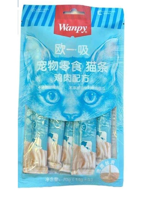 وجبة قطط كريمية من وانبي - بنكهة الدجاج