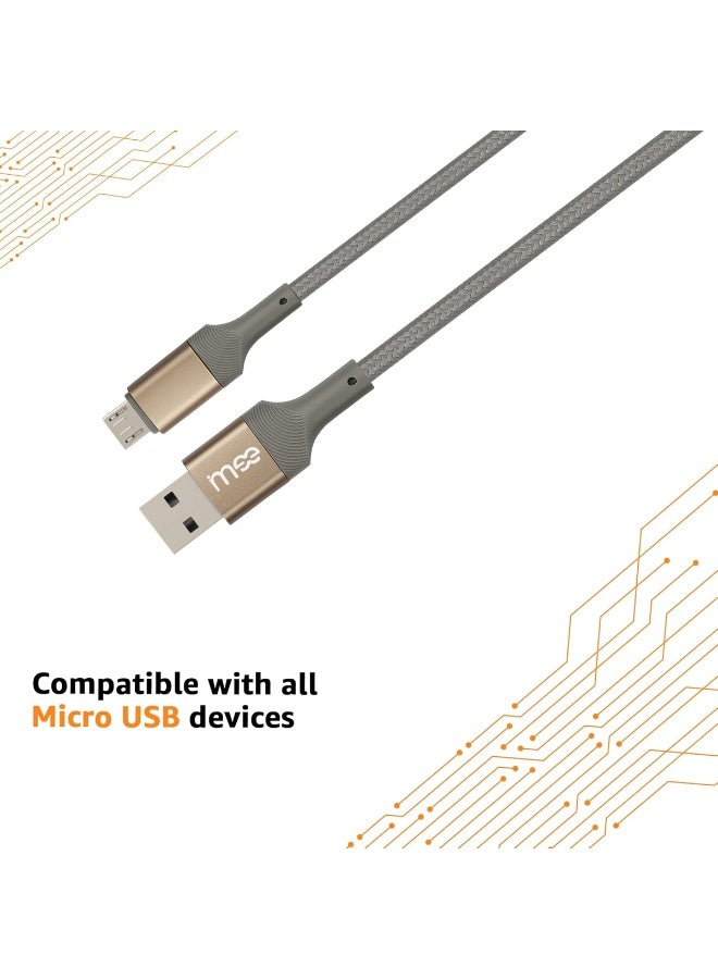 آیمی كابل شحن سريع IMEE Plus IM-DC101 Micro USB بطول 1.2 متر، شحن سريع 3 أمبير، نقل بيانات عالي السرعة 480 ميجابت في الثانية، كابل متين مضفر من النايلون مانع للتشابك، موصلات معدنية قوية، متوافق مع الهواتف الذكية، بنوك الطاقة، أساور الرقبة، ومكبرات الصوت - Image 3