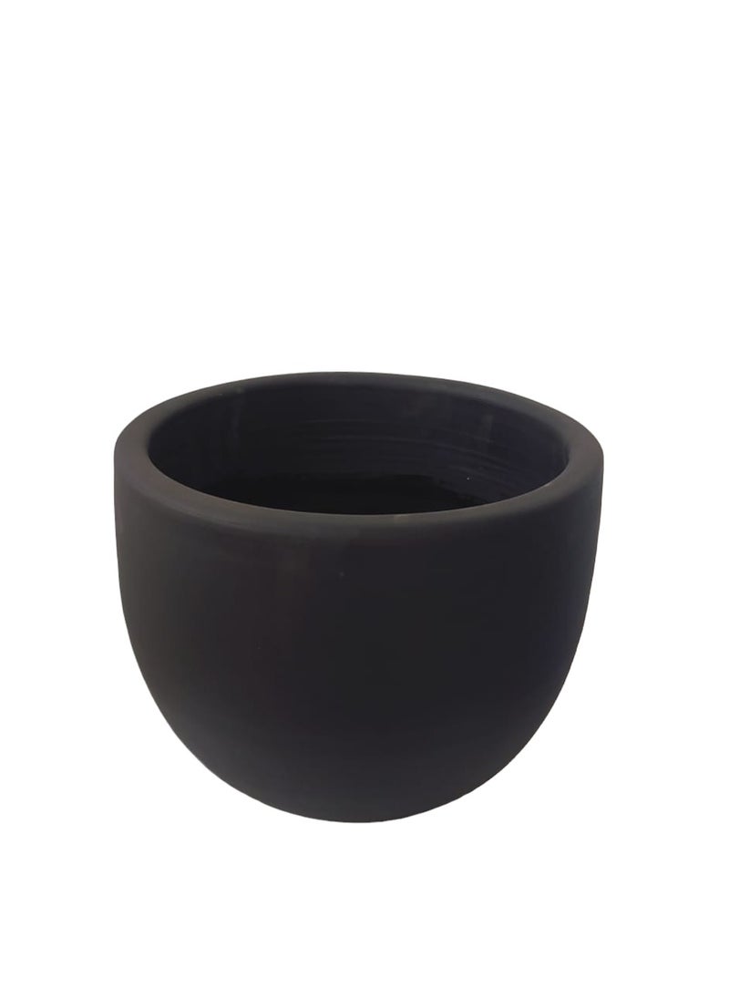 Shatla Shop Black Matt Decorative Pot for plants and cactus - for Office decoration & Home decor  - Image 1
