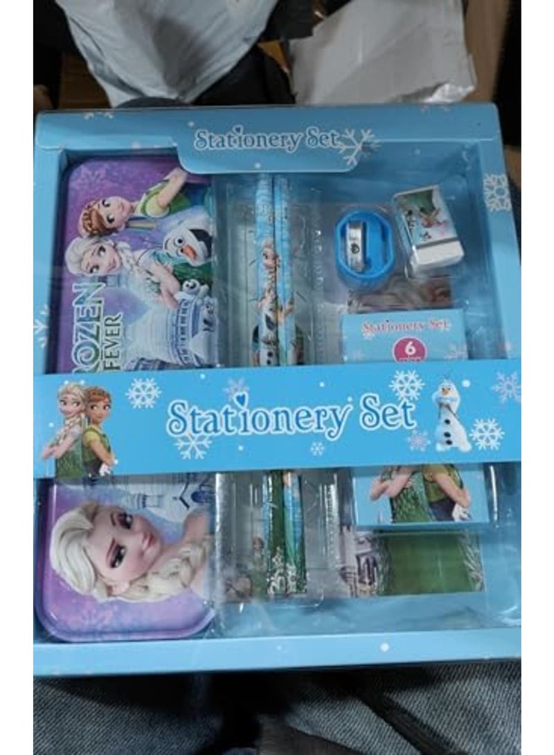 SYOSI Complete Multicolor Stationery Set for Kids - Ideal School Supplies Kit with Pencils, Pens, Erasers & Sharpener - Gift for Girls & Boys - Image 2