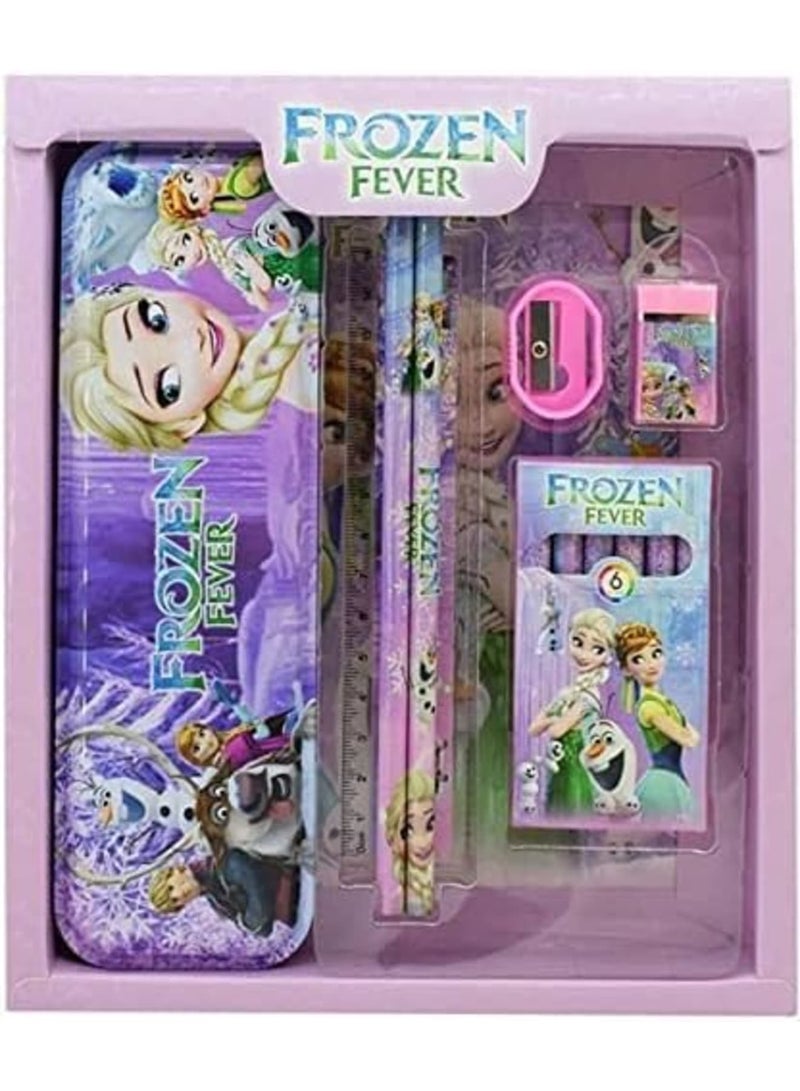 SYOSI Complete Multicolor Stationery Set for Kids - Ideal School Supplies Kit with Pencils, Pens, Erasers & Sharpener - Gift for Girls & Boys - Image 3