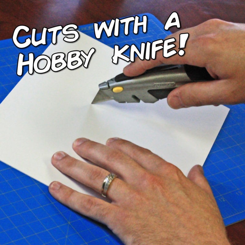 LITKO 8x10-inch Polystyrene Flexible Craft Sheets | Plasticard | Styrene Plastic Sheets | Modeling | Crafting | Scratch Building | Displays | White (.030 Inch - 8 Pack) - Image 5