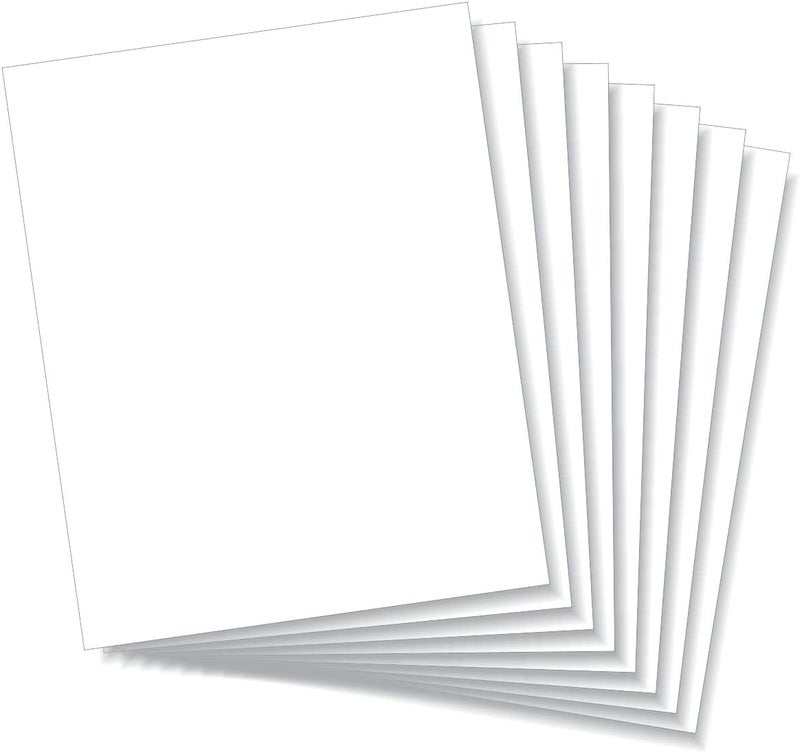 LITKO 8x10-inch Polystyrene Flexible Craft Sheets | Plasticard | Styrene Plastic Sheets | Modeling | Crafting | Scratch Building | Displays | White (.030 Inch - 8 Pack) - Image 1
