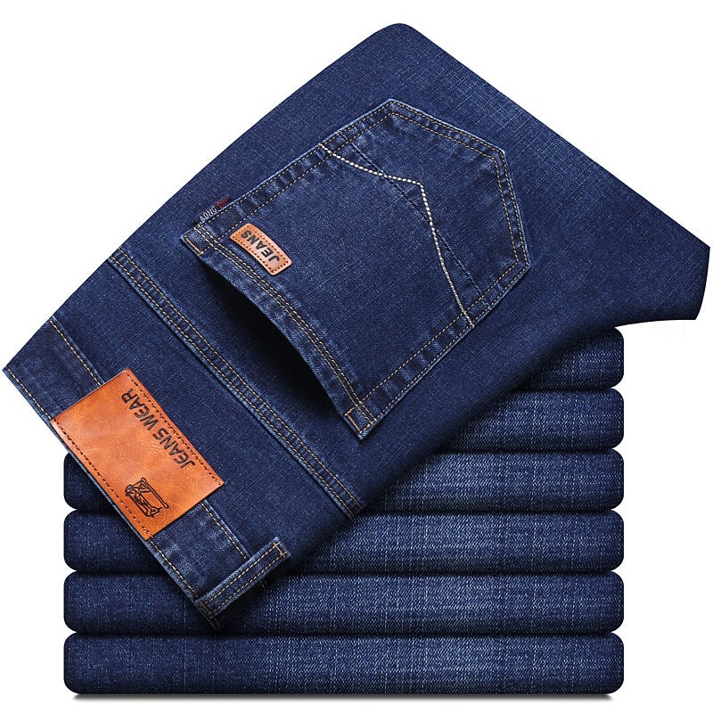 Unisex Classic Denim Jeans Loose Fit Daily Outdoor Wear - Image 1