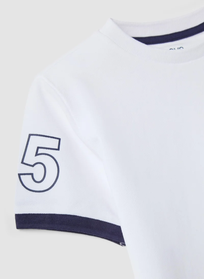 Ovs  OVS Kidsâ€™ White Organic Cotton T-Shirt With Print for Kids | Best Price UAE