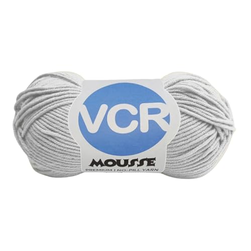 VCR 4ply White Yarn, 100 Grams Hank, 190 Meters Length, Acrylic Ball for Crochet and Knitting, Soft Crosia Threads, Pack of 1 Yarn, Suitable for DIY Crafts - Image 1