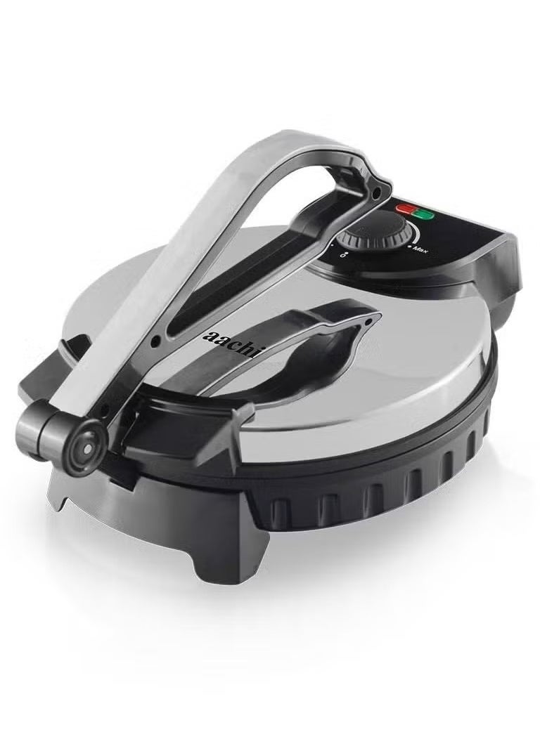 Generic - NL-RM-4978 10-Inch Electric Roti Maker | 1200W Non-Stick Flatbread Press for Easy Cooking | Fast, Even Heating for Soft Rotis, Chapatis, Parathas & Tortillas | Cool-Touch Handle for Safe Use | Compact & Space-Saving Design for Home Kitchens - Image 1