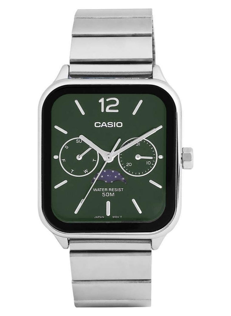 Casio Classic Dark Green Dial Watch For Unisex  MTP-M305D-1A - Image 1