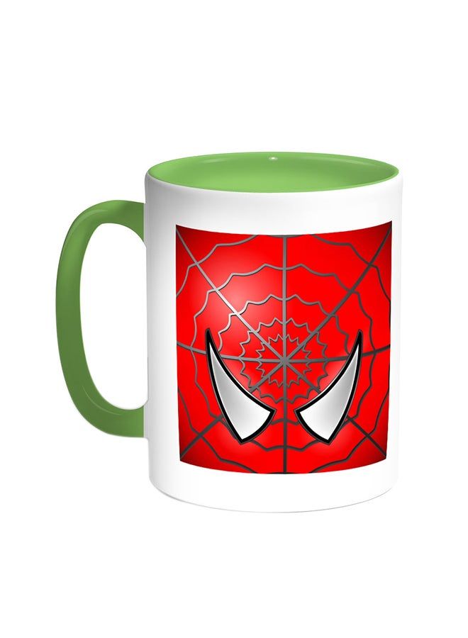 RKN Spiderman Printed Coffee Mug Green/White 11ounce - Image 1