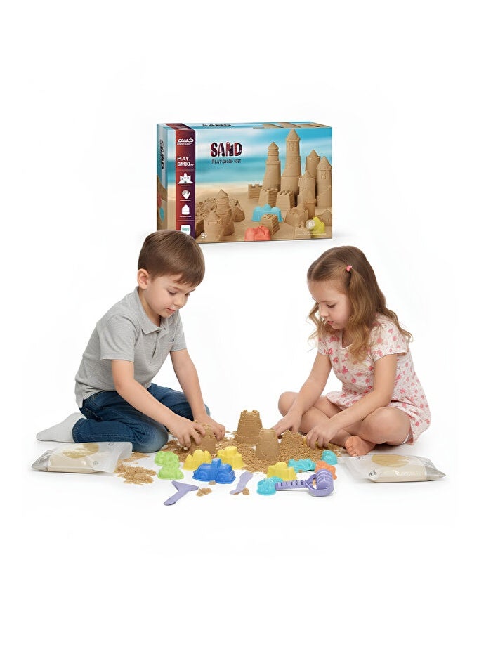 HASSM Magic Sand for Kids, Self-Adhesive, Moldable, Never Drys Out - Fun for Kids to Refill Sensory Sandbox Toys, Perfect for Shaping, Squeezing, Scooping, Rolling, and Molding - Image 2